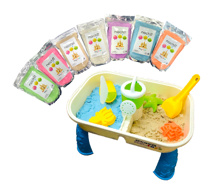 Mochii Play Sand is specially designed for sensory play activities. Certified with EN71 and ASTM, it is the perfectly safe activities to keep the kids amused and active for hours.